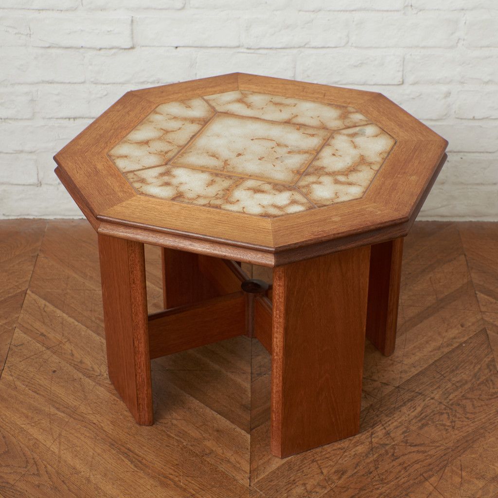 ヴィンテージ タイルトップ サイドテーブル