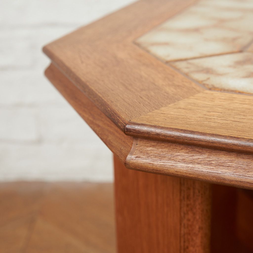 ヴィンテージ タイルトップ サイドテーブル