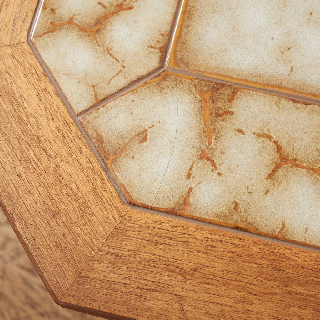 ヴィンテージ タイルトップ サイドテーブル