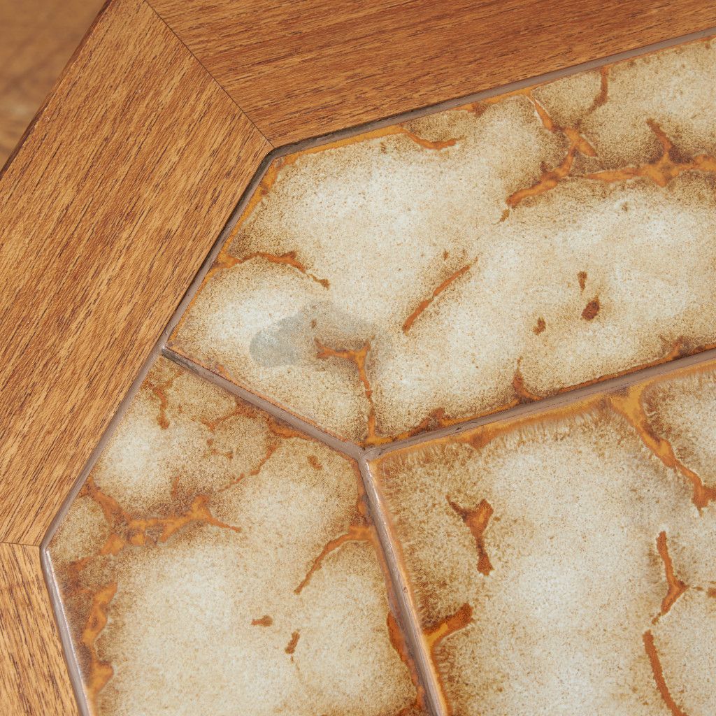 ヴィンテージ タイルトップ サイドテーブル