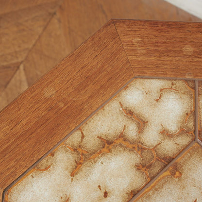 ヴィンテージ タイルトップ サイドテーブル