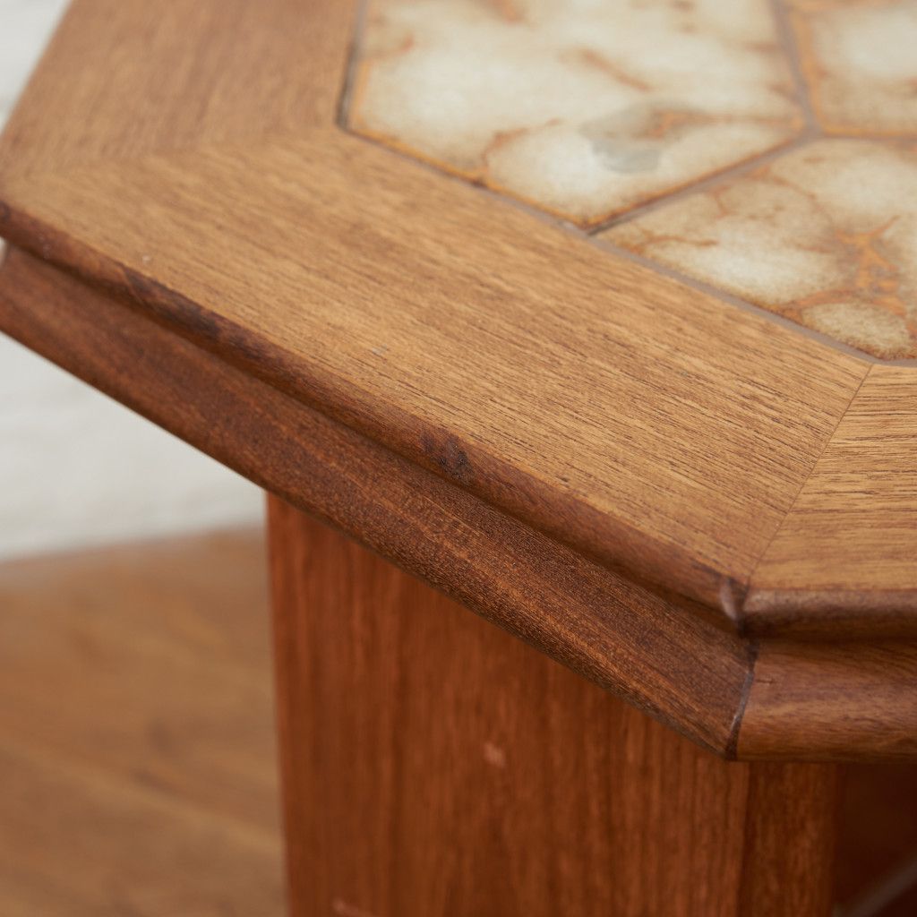 ヴィンテージ タイルトップ サイドテーブル