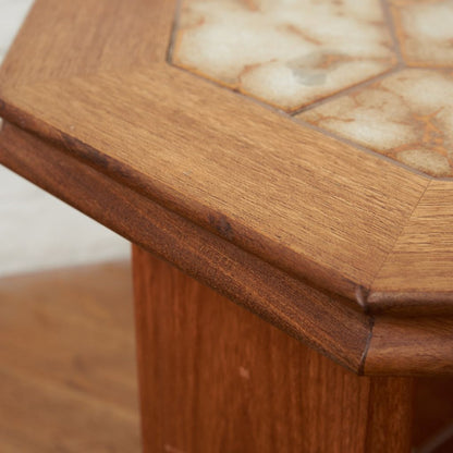 ヴィンテージ タイルトップ サイドテーブル