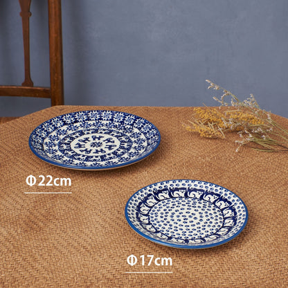 ポーリッシュポタリー プレート ネコ B 17cm