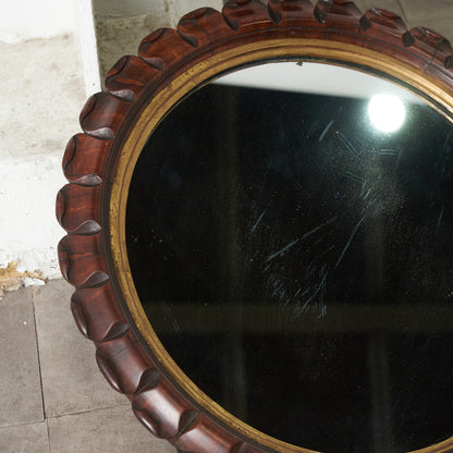 英国ヴィンテージ ローズウッド材 ウォールミラー