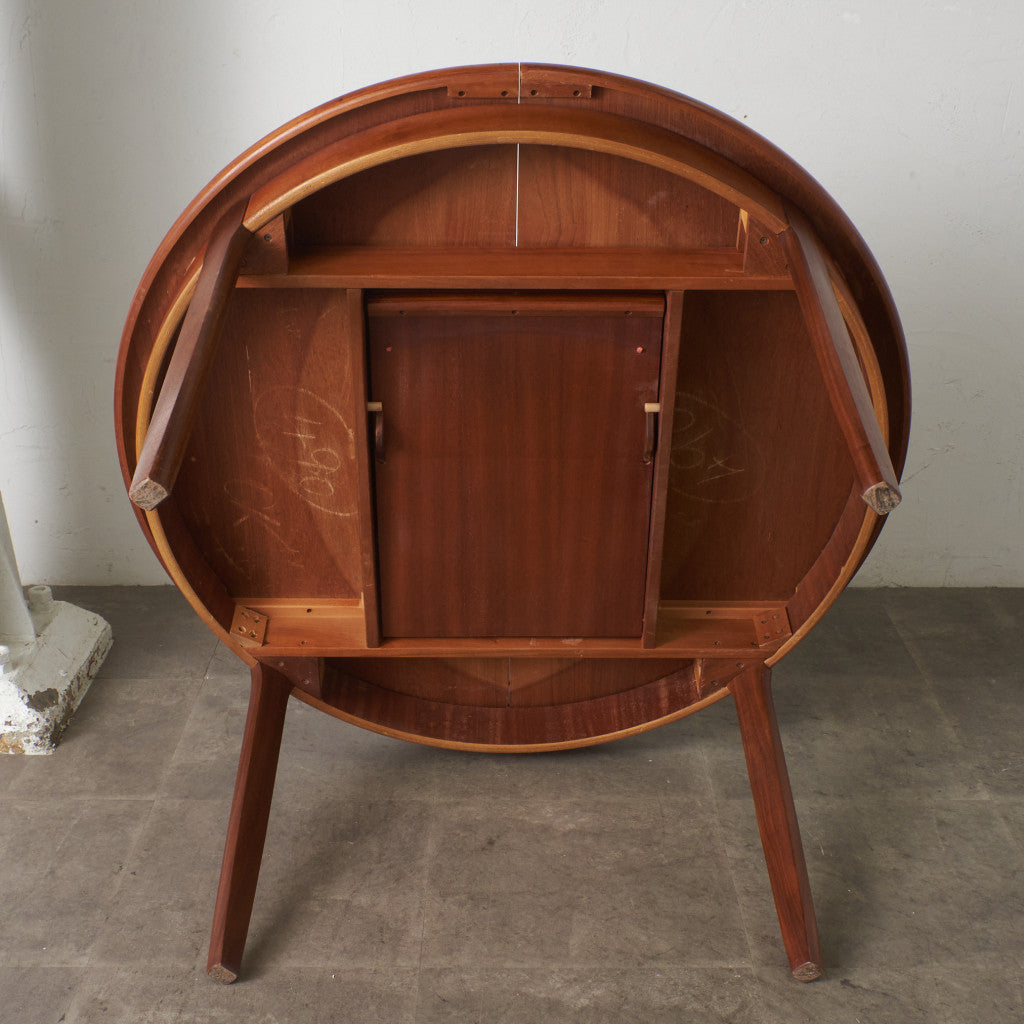 英国ヴィンテージ エクステンション ラウンドダイニングテーブル