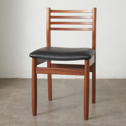 英国ヴィンテージ ラダーバック ダイニングチェア / 張替済