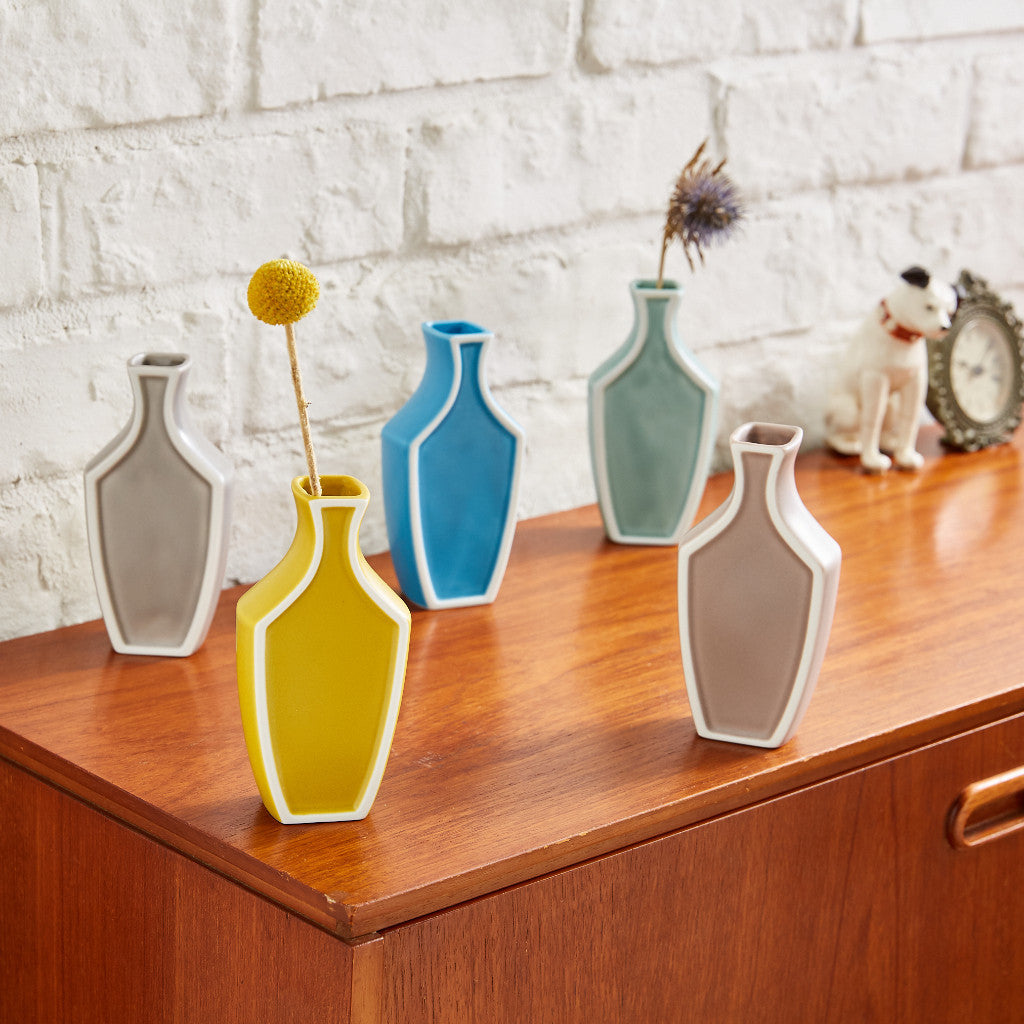 ふちどりフラワーベース からしマット