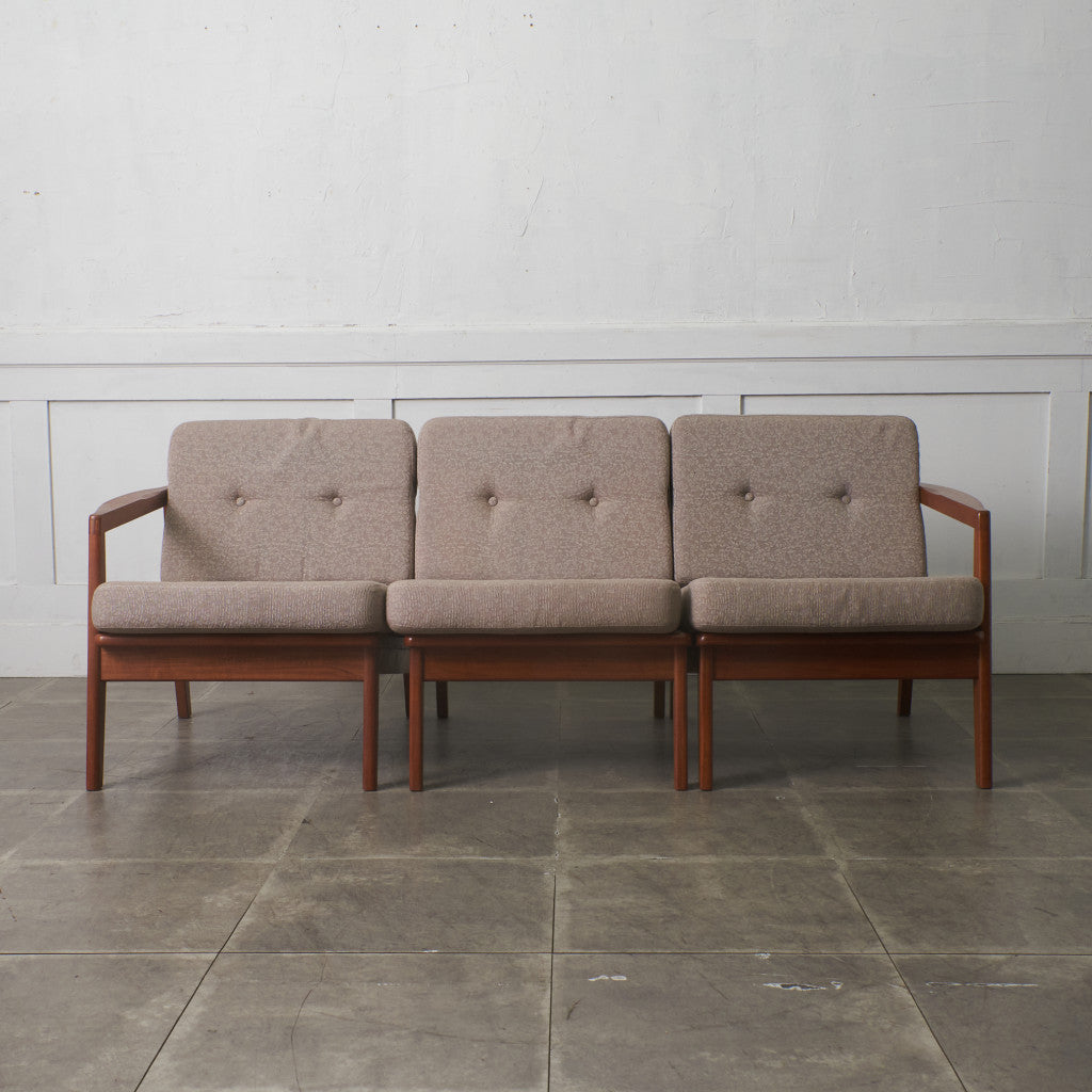 ヴィンテージ 3人掛け セパレートソファ