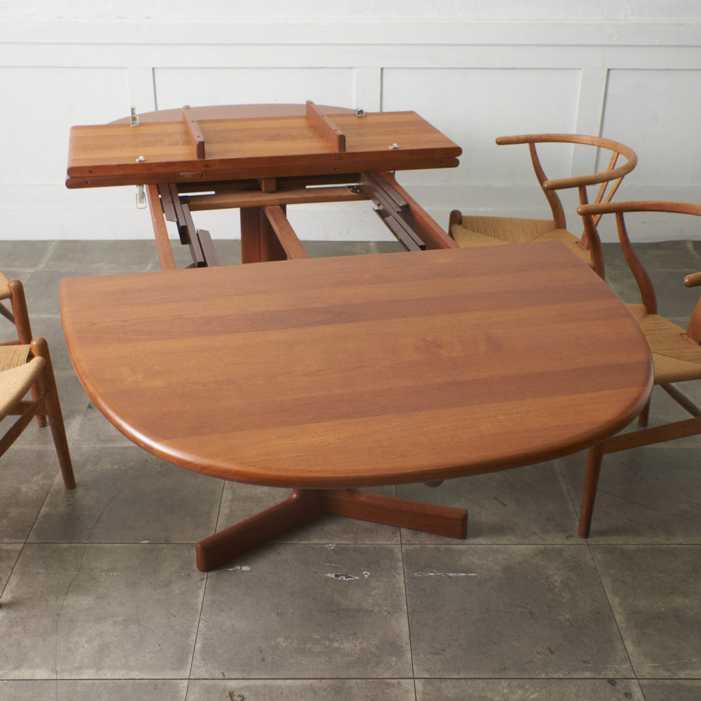 デンマーク エクステンション オーバルダイニングテーブル