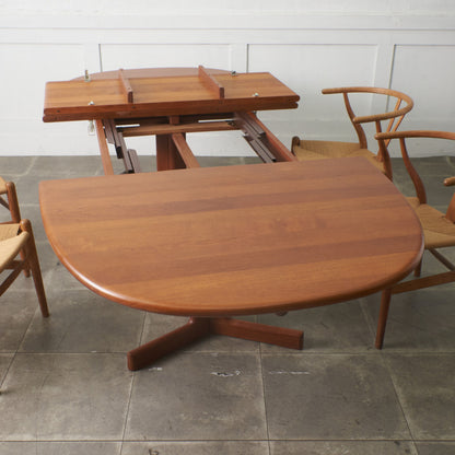 デンマーク エクステンション オーバルダイニングテーブル