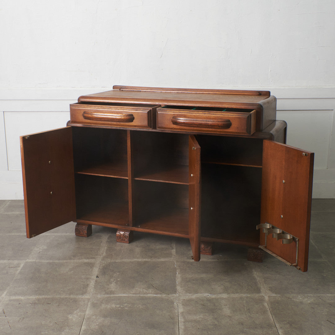 英国アンティーク アールデコ様式 サイドボード