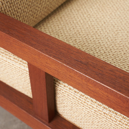 ヴィンテージ チーク材 3人掛けソファ