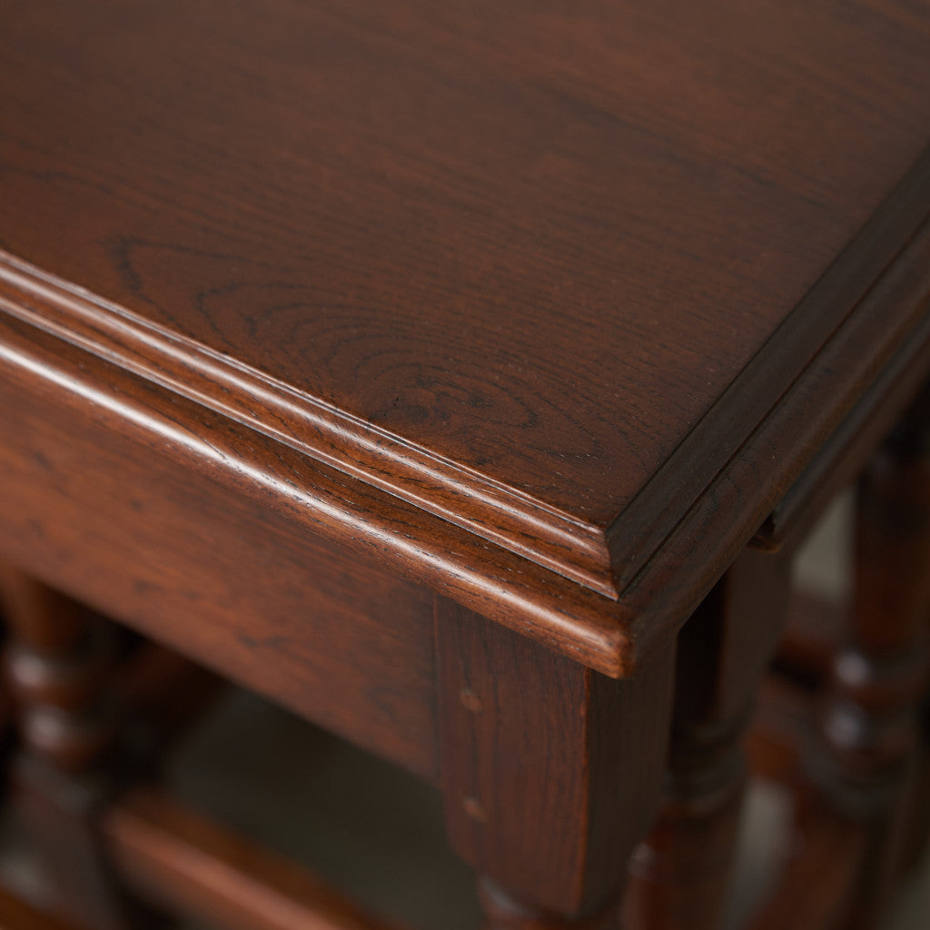 英国クラシック オーク材 ネストテーブル