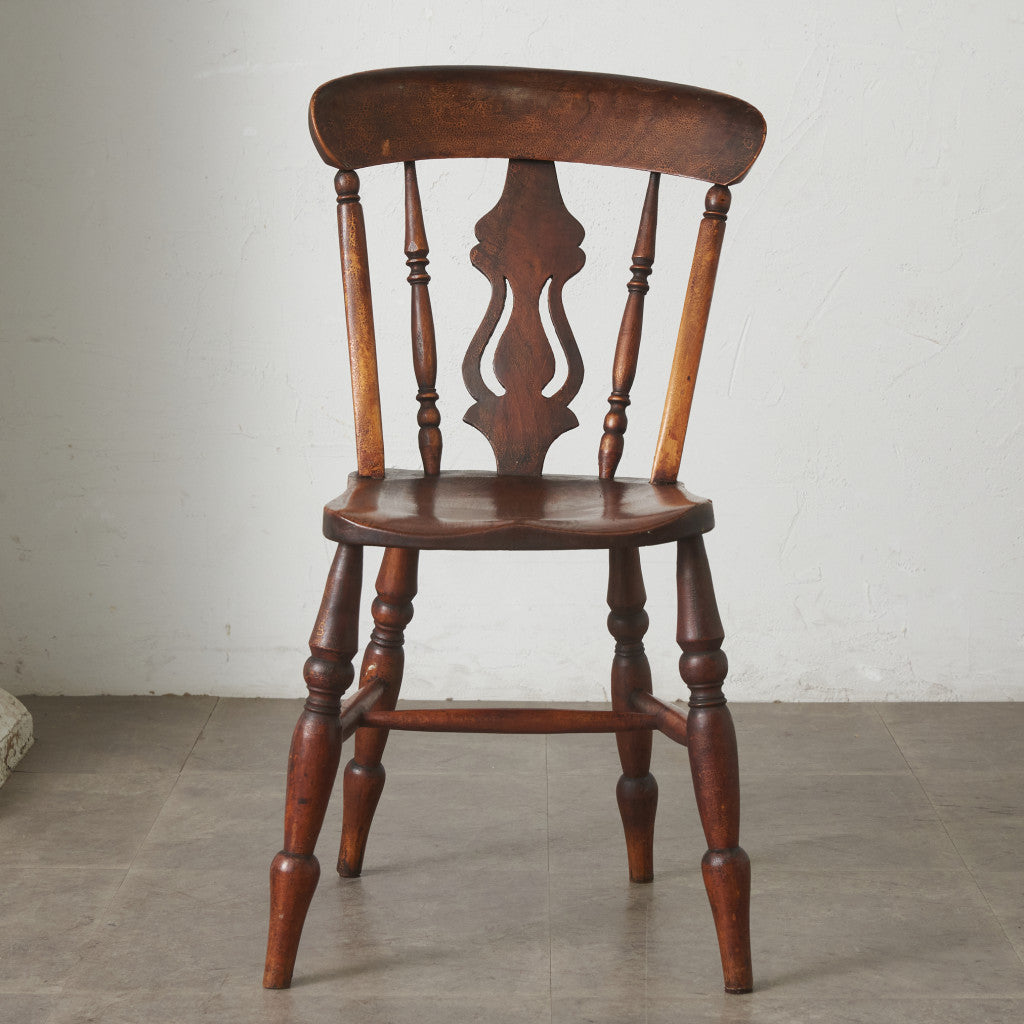 英国アンティーク木製キッチンチェア/ダイニングイス/椅子/飾り棚(89-195) 英国アンティーク木製キッチンチェア/ダイニングイス椅子/飾り棚(89-12-1)