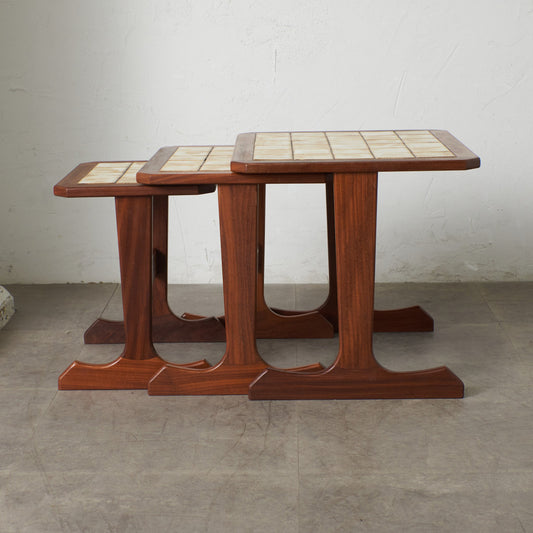 タイルトップ ネストテーブル (3585D)