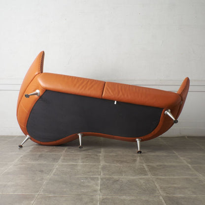 カウチソファ 総本革張り DS-102