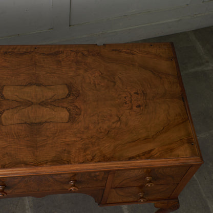 アンティーク ウォールナット材 両袖デスク