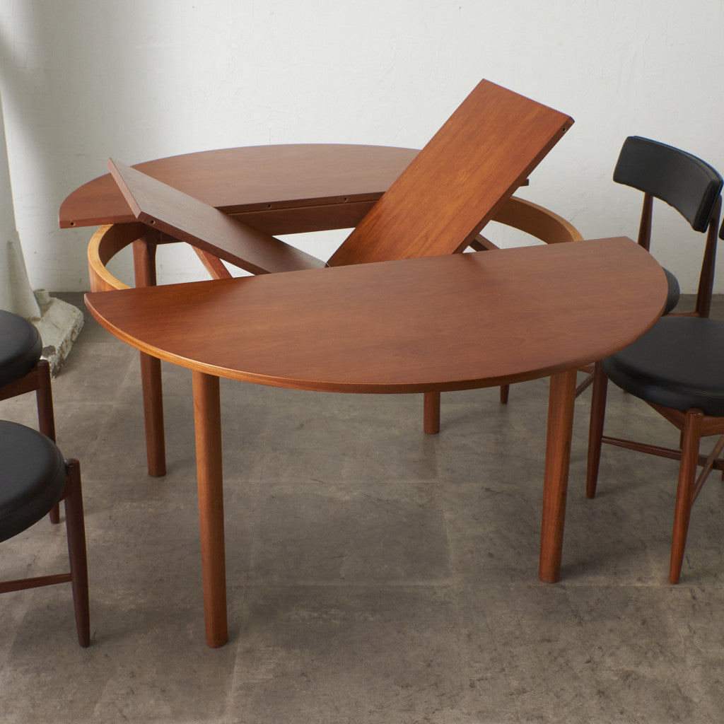 エクステンション ラウンドダイニングテーブル