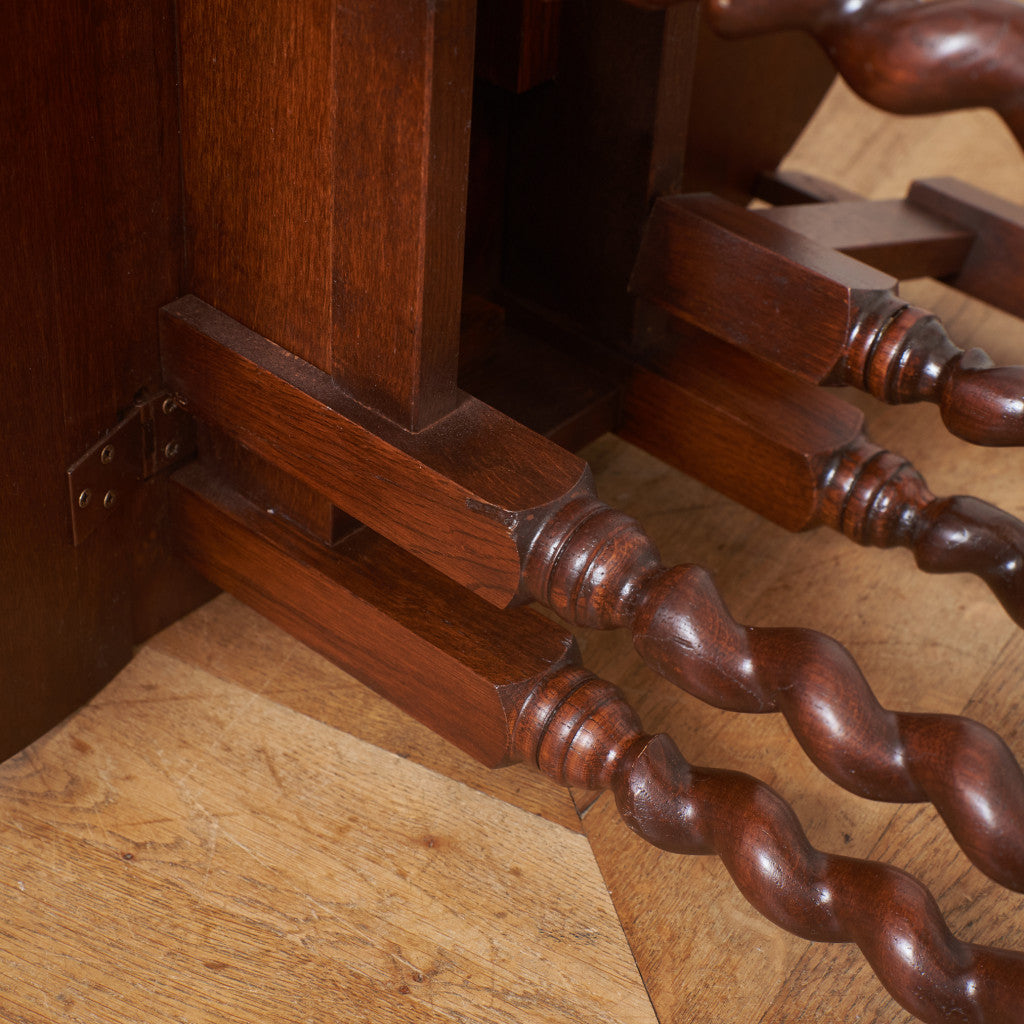 アンティーク ドロップリーフ ゲートレッグテーブル