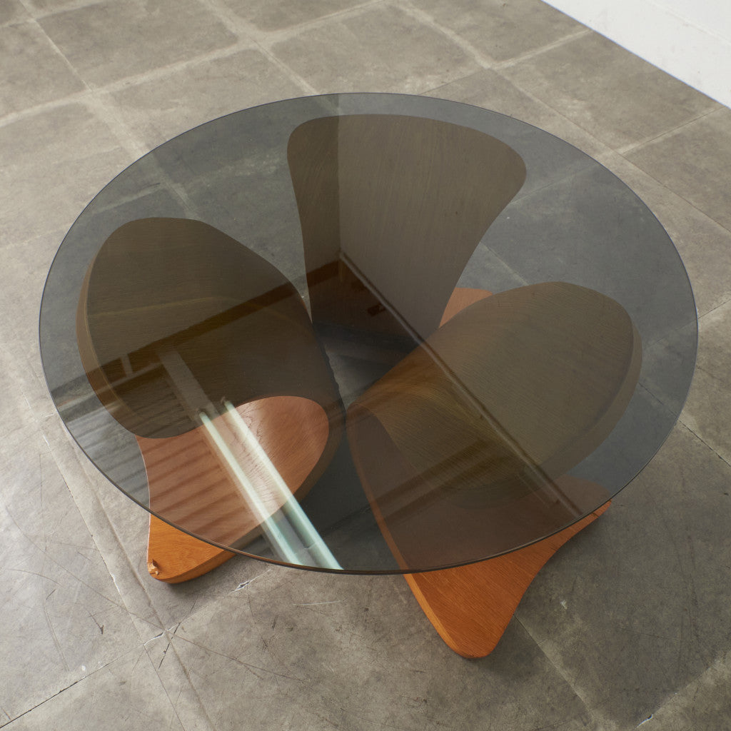 ヴィンテージ ガラストップ センターテーブル