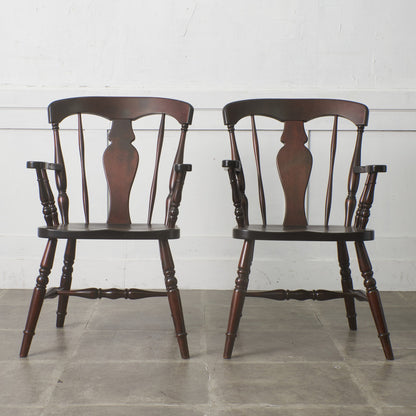 ラウンドテーブル ＆ アームチェア2脚 3点セット