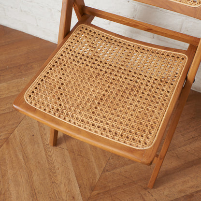 ラタン編み フォールディングチェア