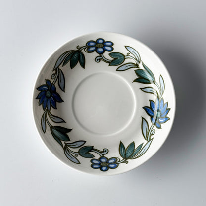 ART NOUVEAU アールヌーボー ブルー カップ＆ソーサー