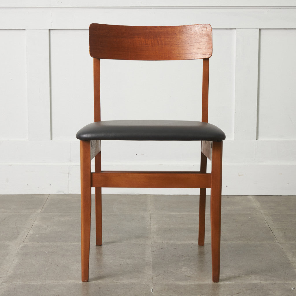 英国ヴィンテージ ダイニングチェア / 張替済