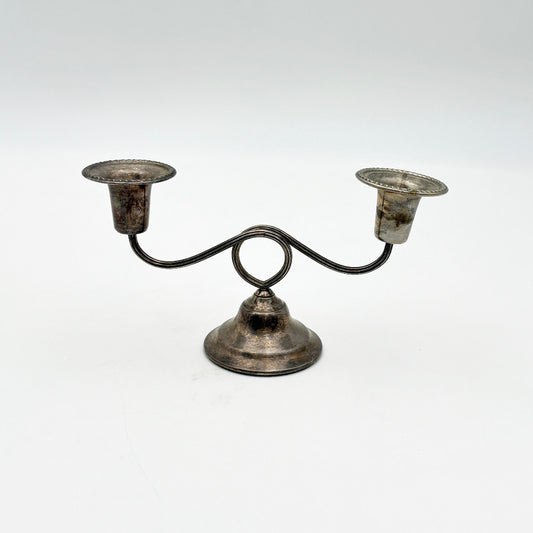 シルバープレート キャンドルスタンド