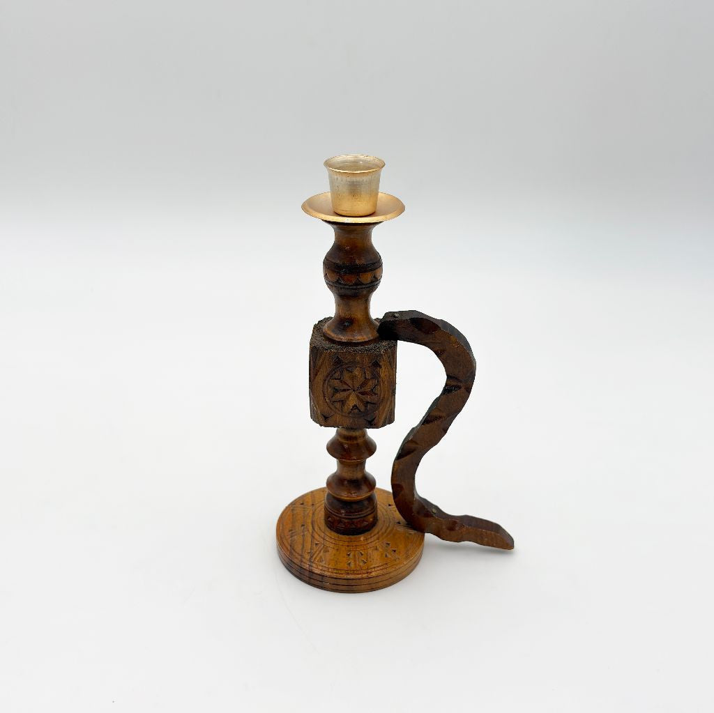 ヴィンテージ 木製 キャンドルスタンド