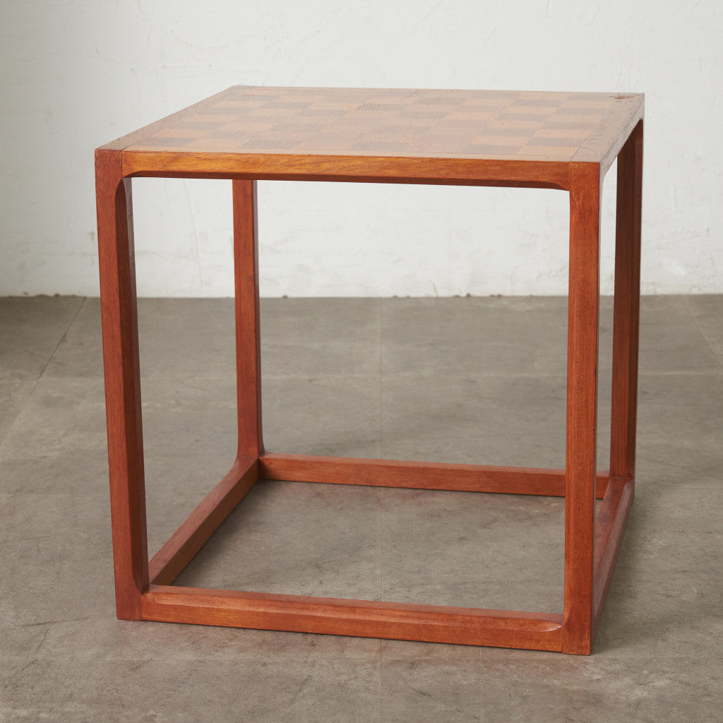 英国ヴィンテージ チェス駒付き チェスサイドテーブル