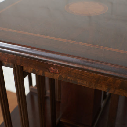 英国アンティーク リボルビングブックケース