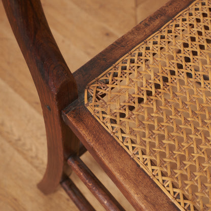 英国アンティーク リージェンシー様式 籐張りダイニングチェア