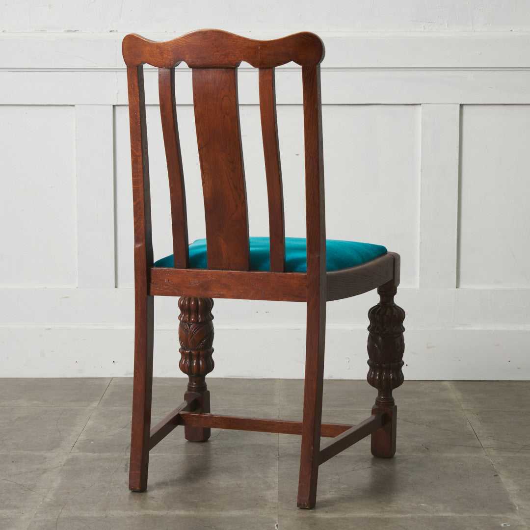 英国アンティーク バルボスレッグチェア / 張替品