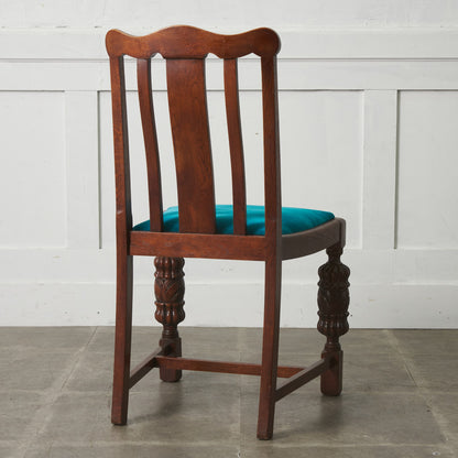 英国アンティーク バルボスレッグチェア / 張替品