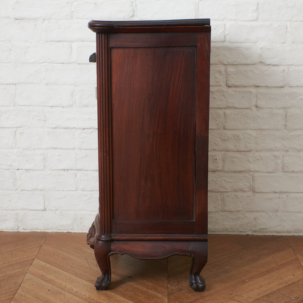 西洋クラシック ウォールナット材キャビネット