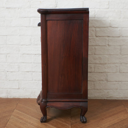 西洋クラシック ウォールナット材キャビネット