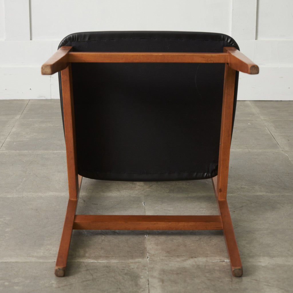 英国ヴィンテージ ダイニングチェア / 張替済