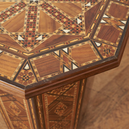 シリア製 寄木細工 サイドテーブル