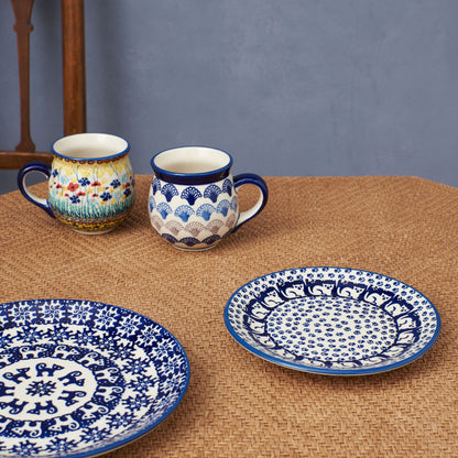 ポーリッシュポタリー プレート ネコ B 17cm