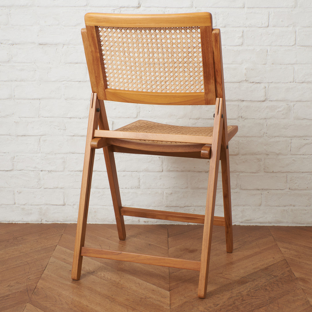 ラタン編み フォールディングチェア