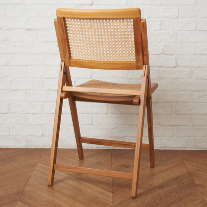 ラタン編み フォールディングチェア