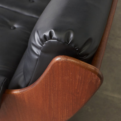 サドルシリーズ 3人掛けソファ / 張替済