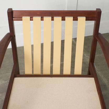 イギリスヴィンテージ アームチェア / 張替済