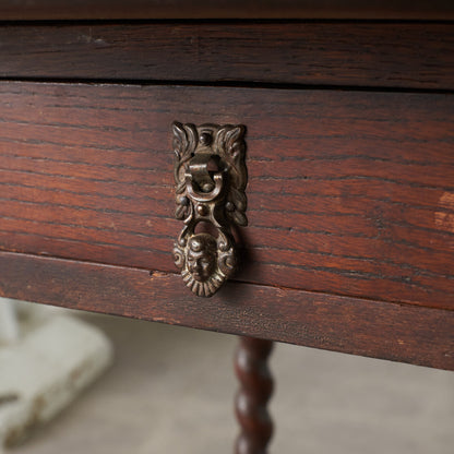 英国アンティーク バーリーシュガーツイスト サイドテーブル