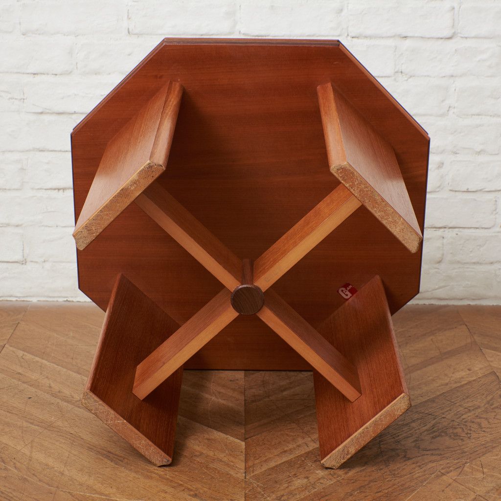 ヴィンテージ タイルトップ サイドテーブル