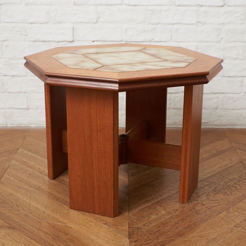 ヴィンテージ タイルトップ サイドテーブル