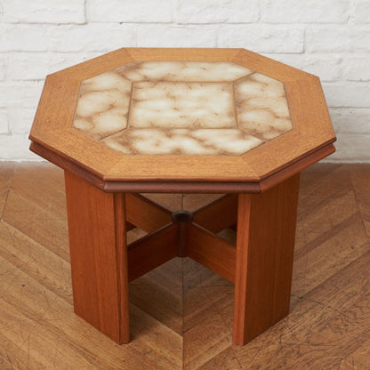 ヴィンテージ タイルトップ サイドテーブル