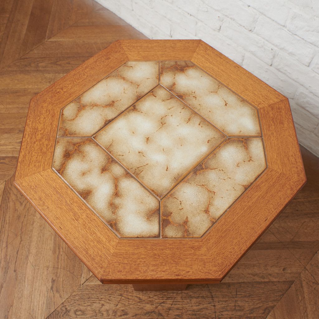 ヴィンテージ タイルトップ サイドテーブル